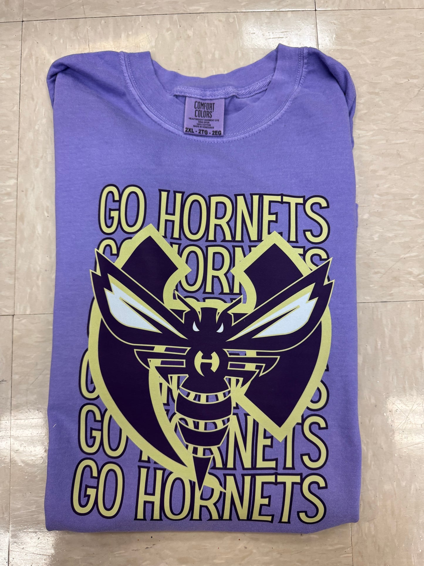 Go Hornets Stacked on Purple
