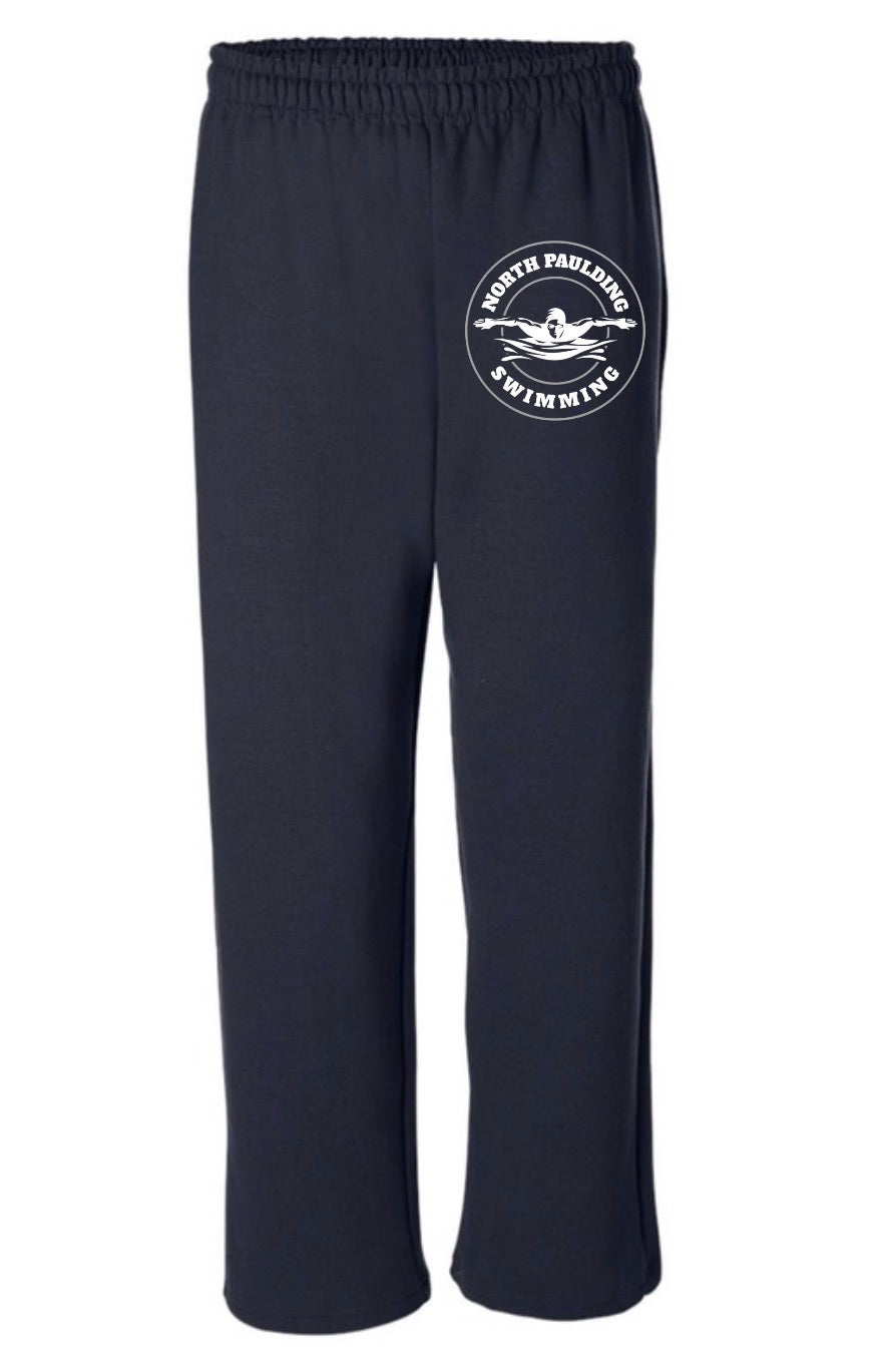 North Paulding Swimming Gildan Heavy Blend Sweatpants (open bottom)