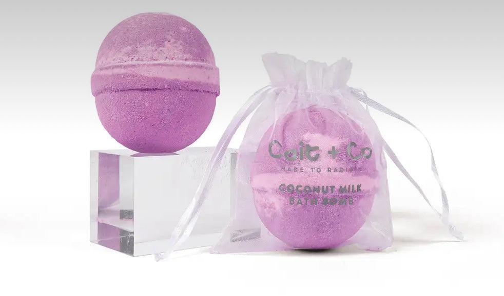 Amethyst Coconut Milk Bath Bomb - Cait + Co