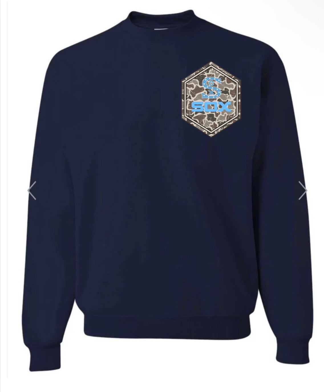 Sox Camo front/black on navy