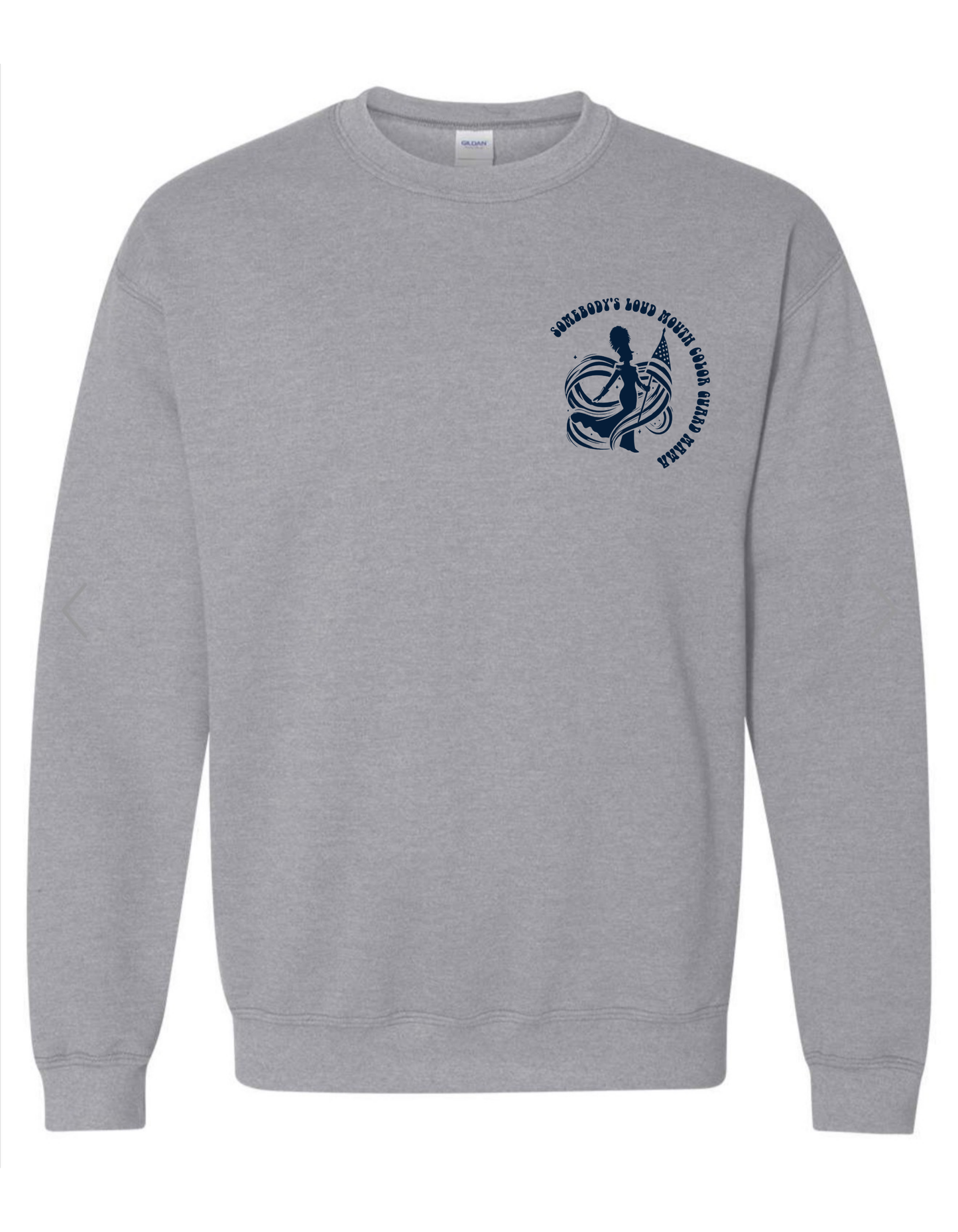 Somebody’s Loud Mouth Colorguard Mama on Grey