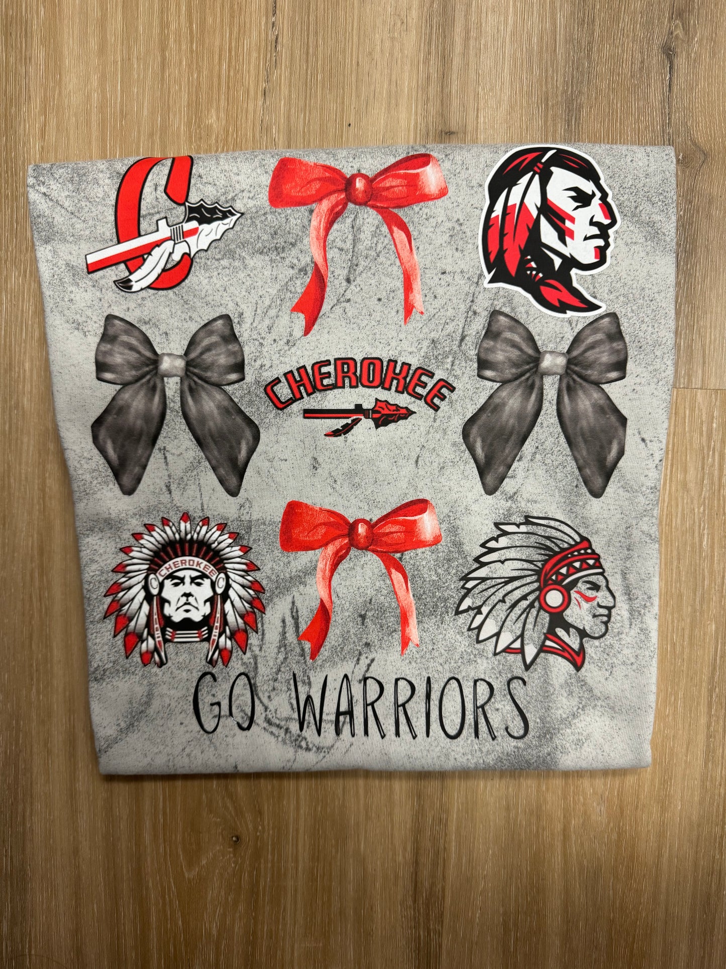 Cherokee Warriors Bow Collage Tee