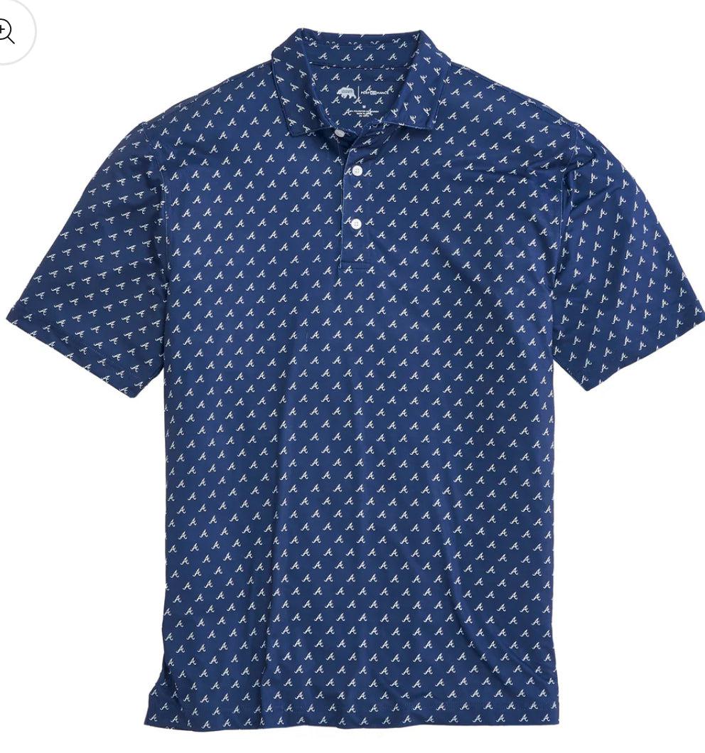 Atlanta Braves Printed Performance Polo