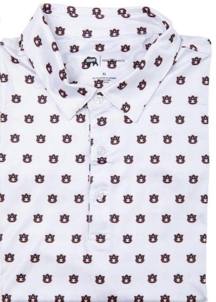 Auburn Printed Performance Polo Onward Reserve