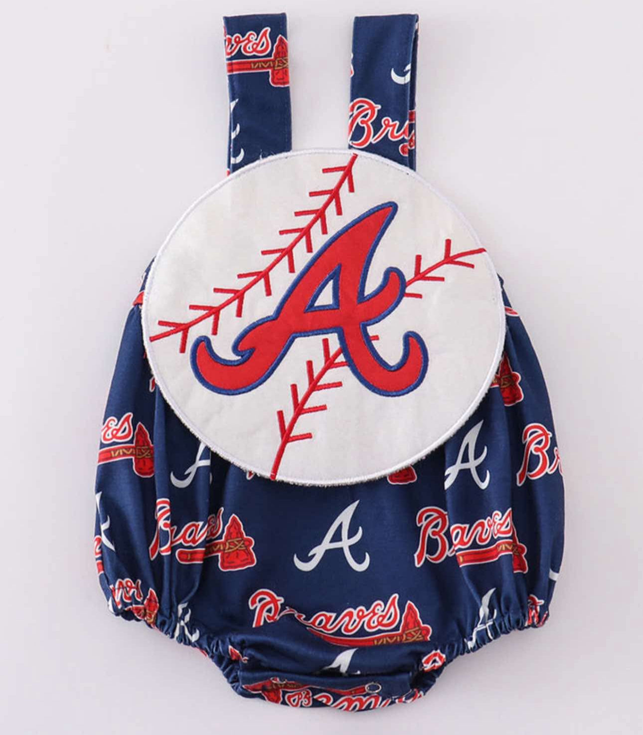 Atlanta Baseball Romper Bubble