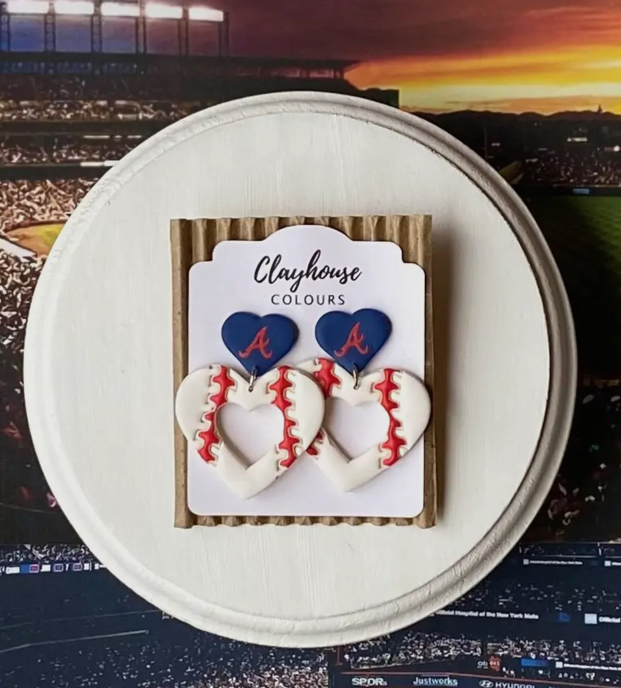Braves Baseball Hearts