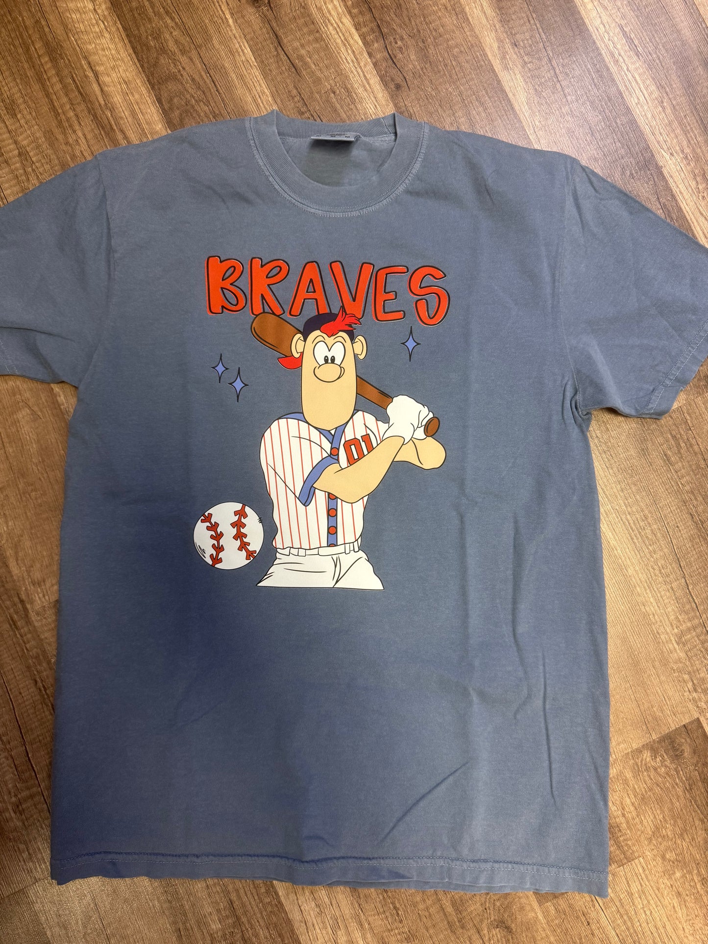 Blooper with Bat Baseball Tee