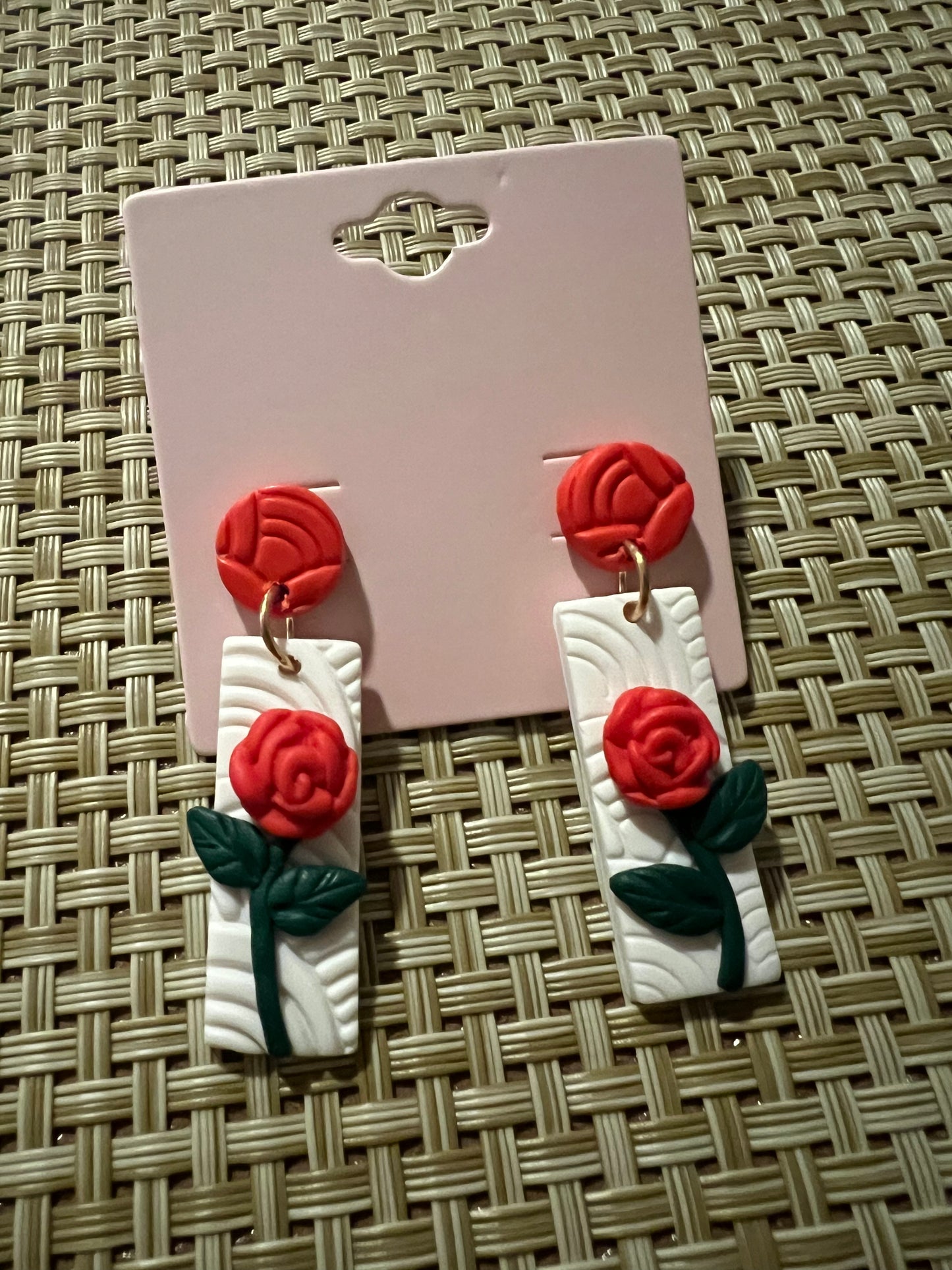 Red Rose Dangles