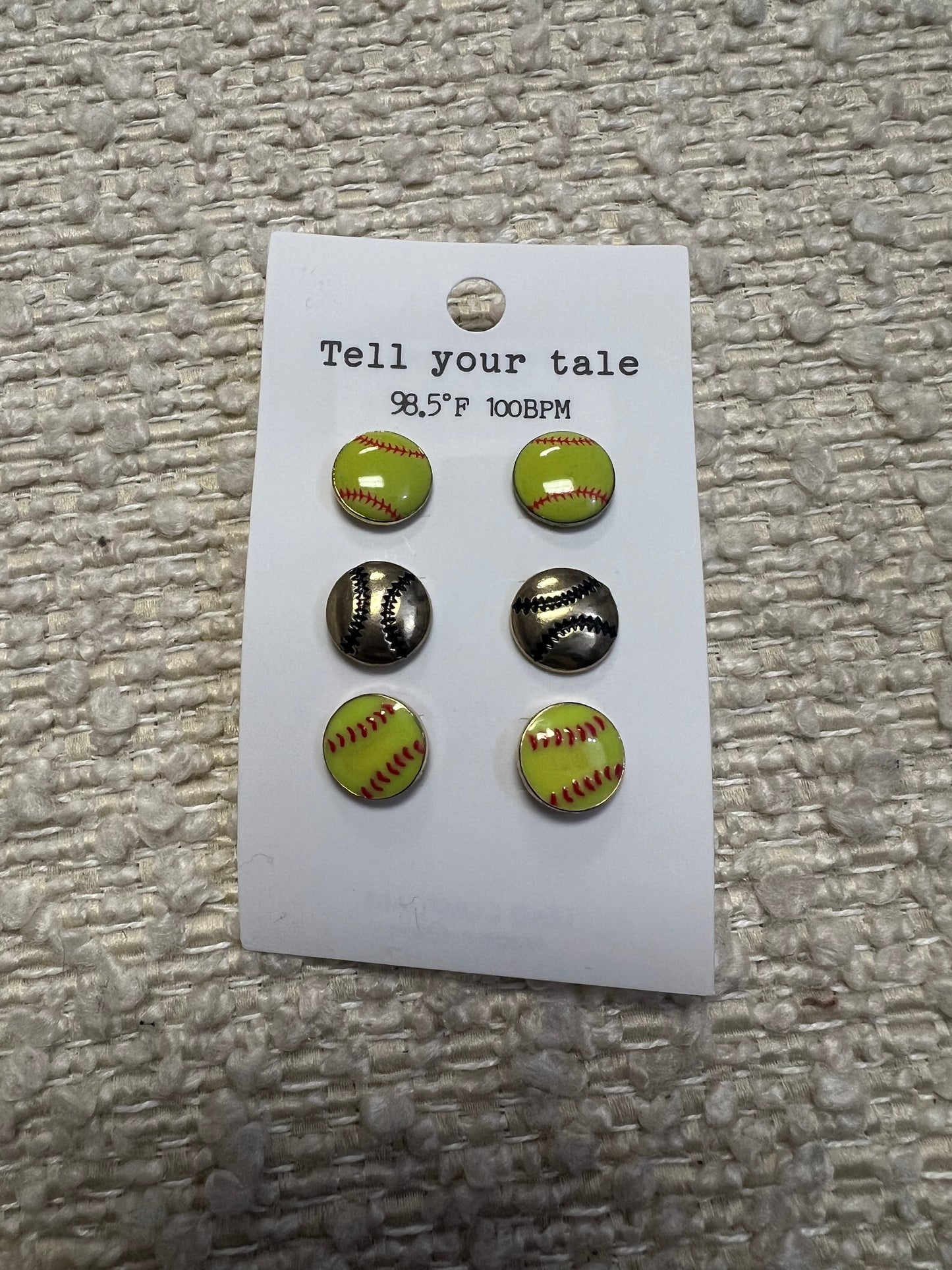 3 Pack Softball Studs