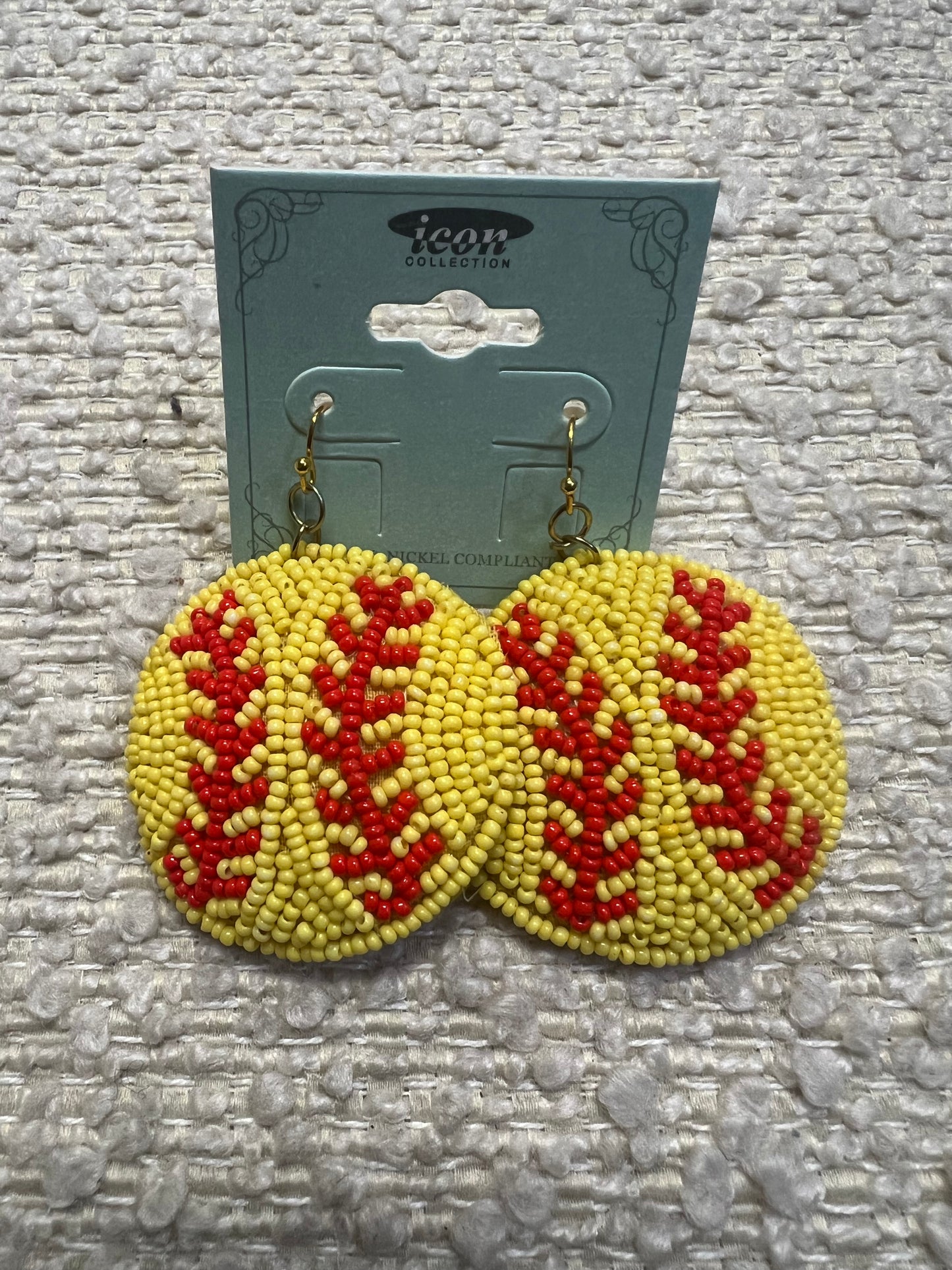 Big Beaded Softball Dangles