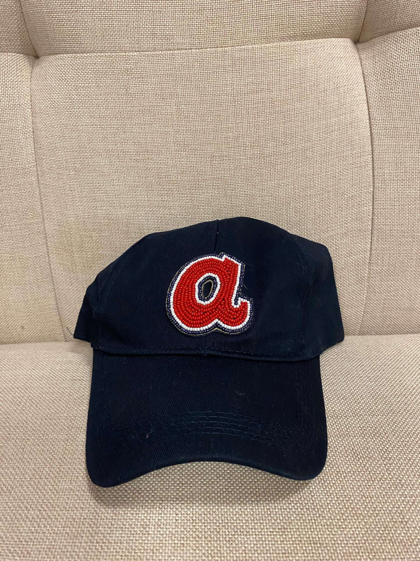 Retro A Navy Baseball Adjustable Cap