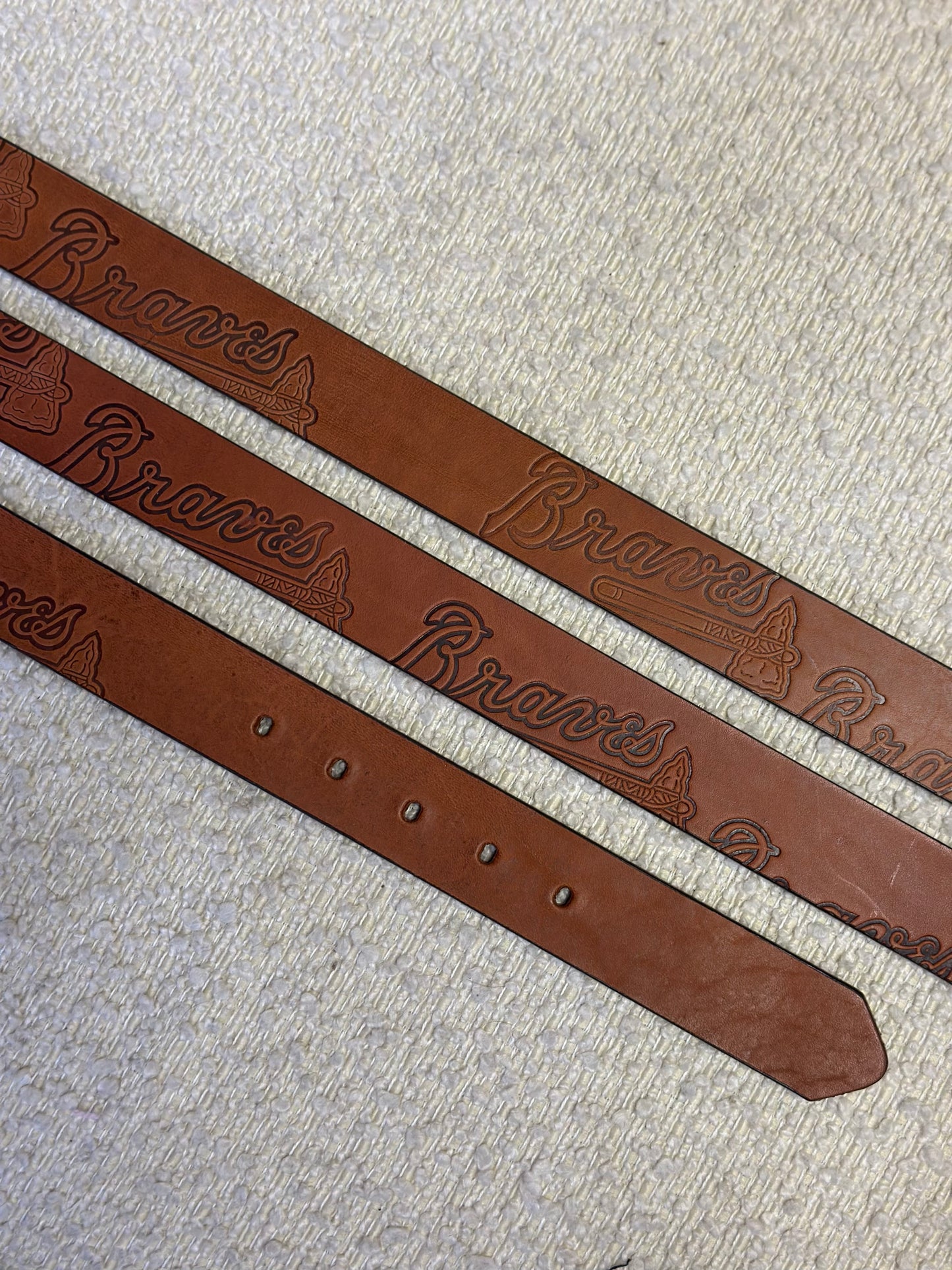 Braves Leather Belt