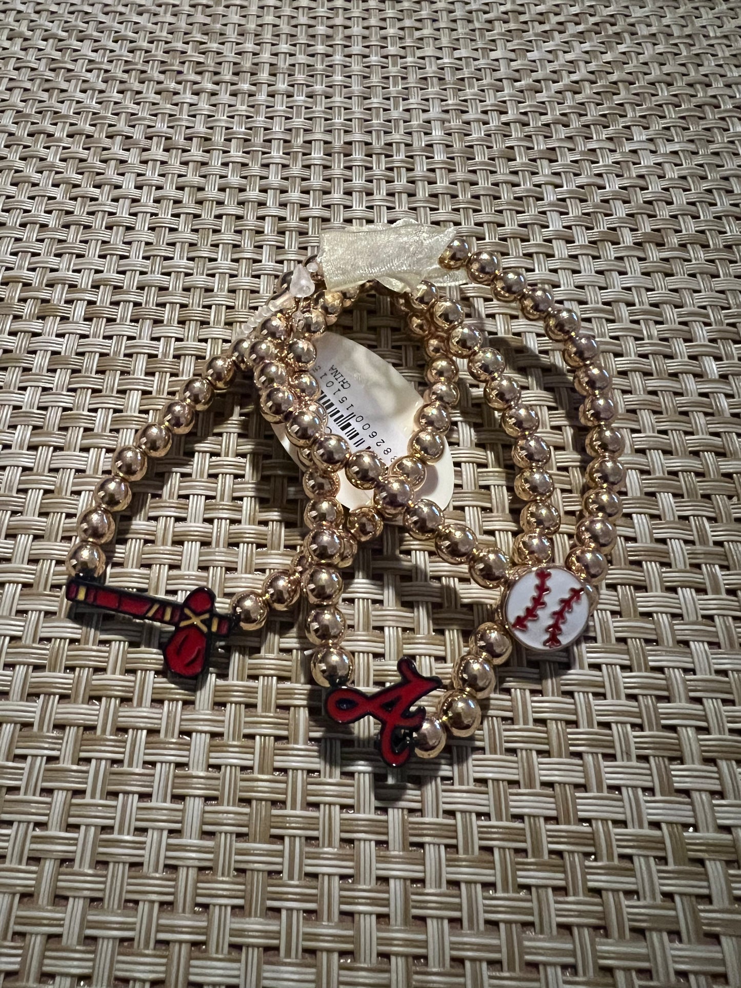 3 Pack Braves Beaded Bracelet