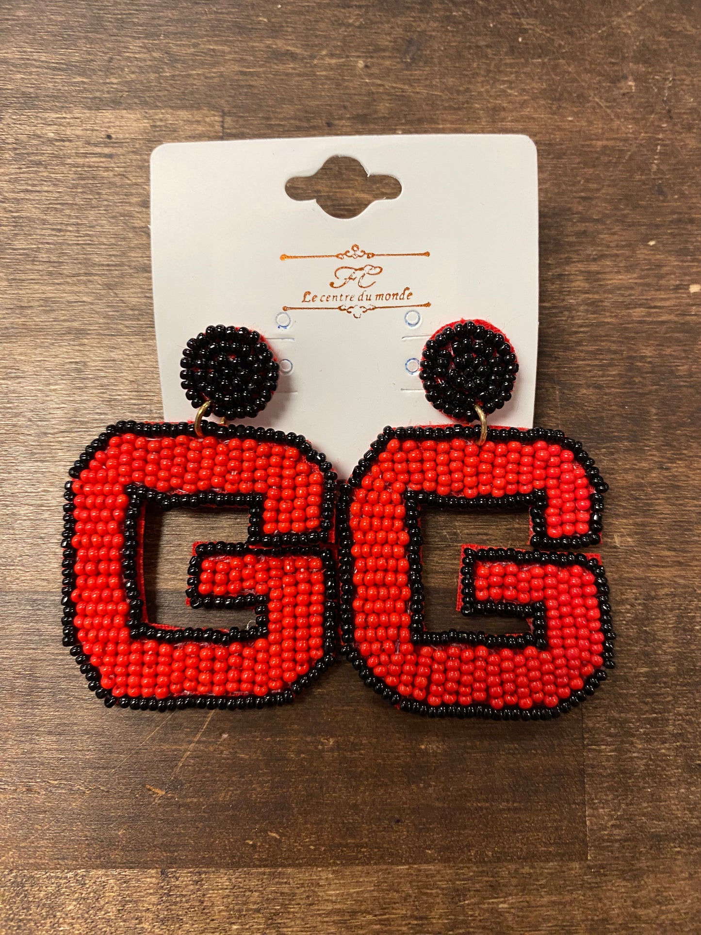 Georgia Boxy G Beaded Earring