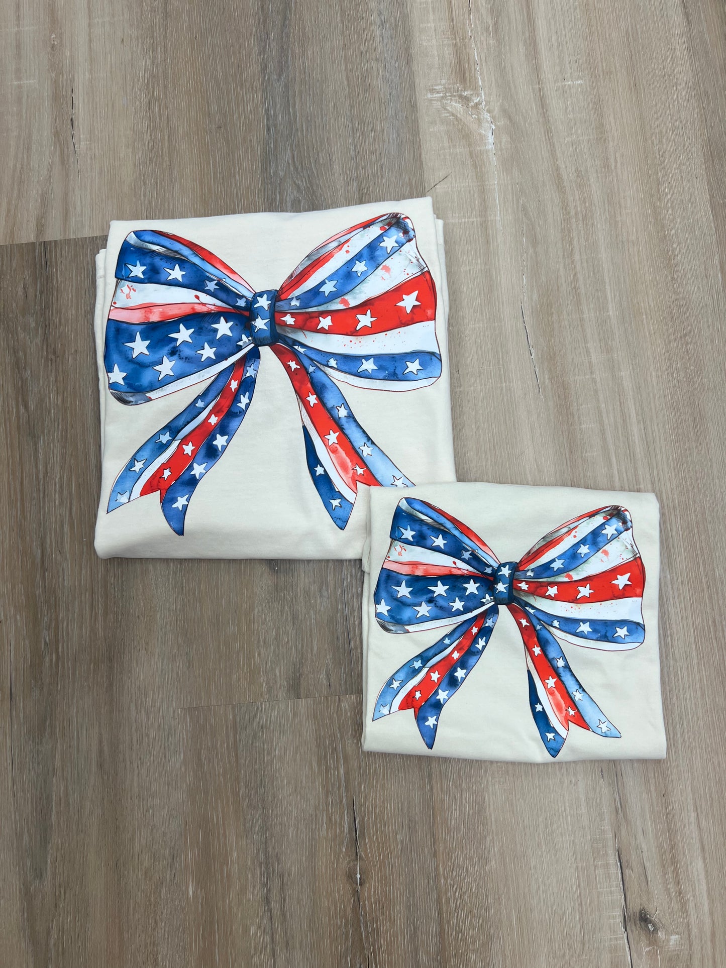 Patriotic Big Bow Adult Tee
