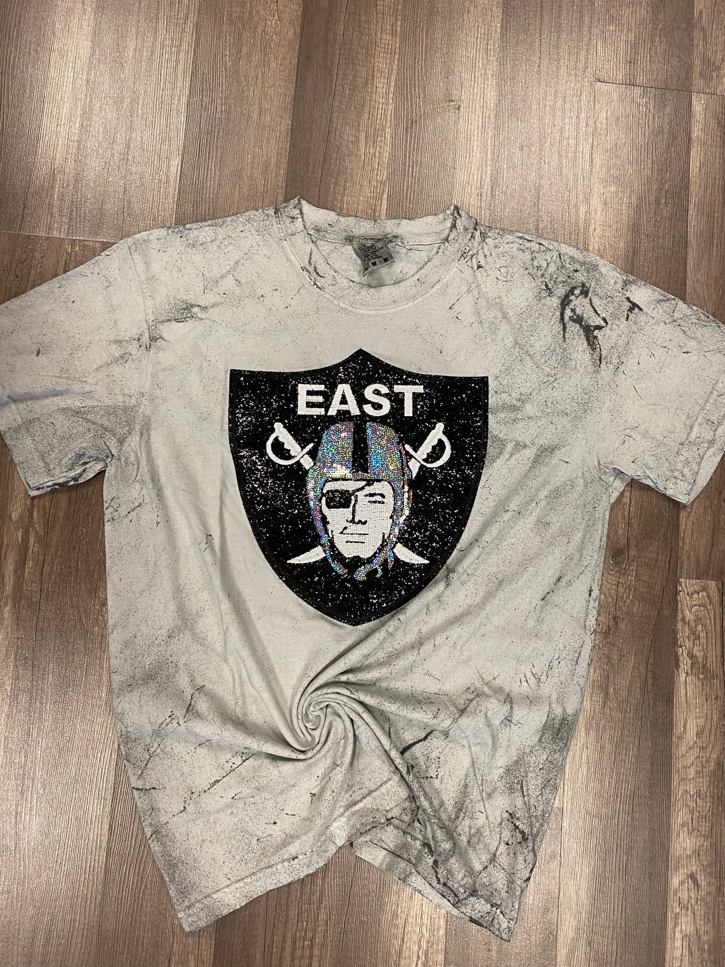 Raiders Mascot Chenille Patch PRESSED Tee