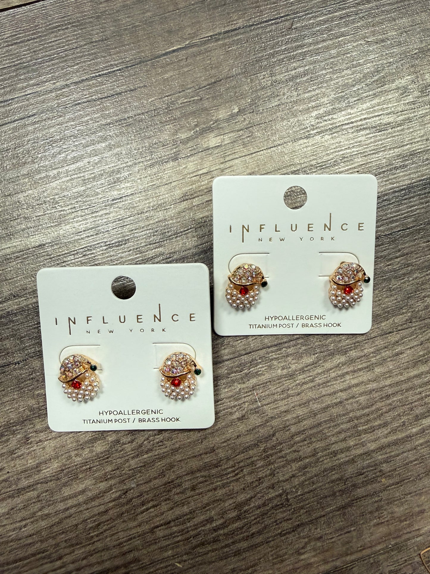 Santa Pearl Stud Earrings