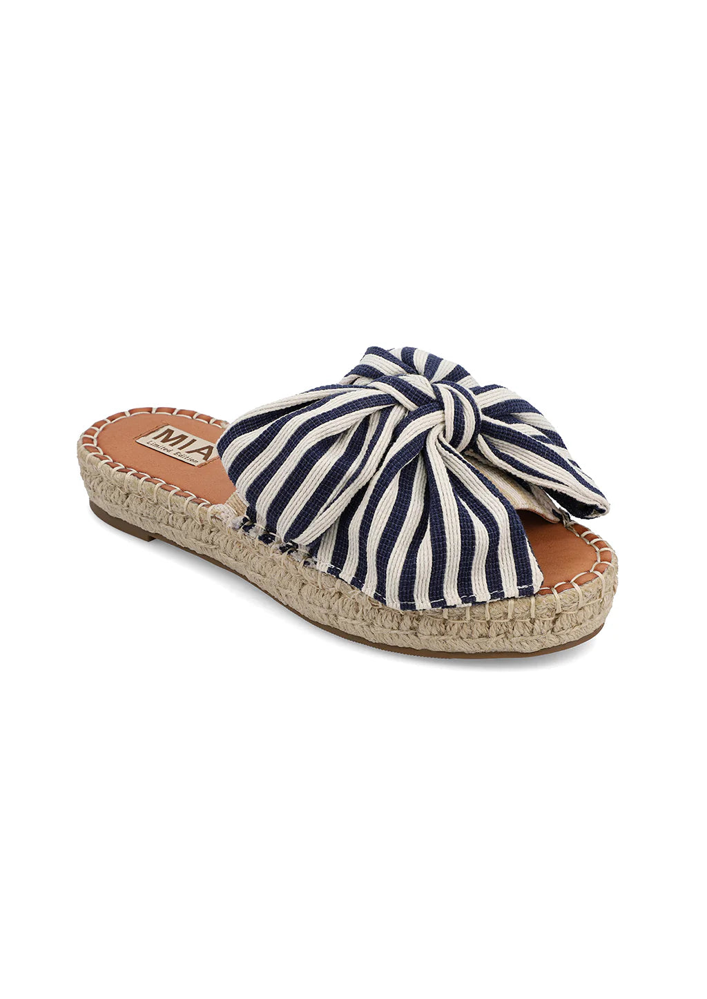 DANIELLE NAVY BOW SANDALS - MIA