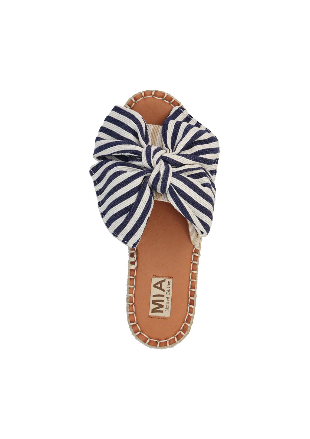 DANIELLE NAVY BOW SANDALS - MIA
