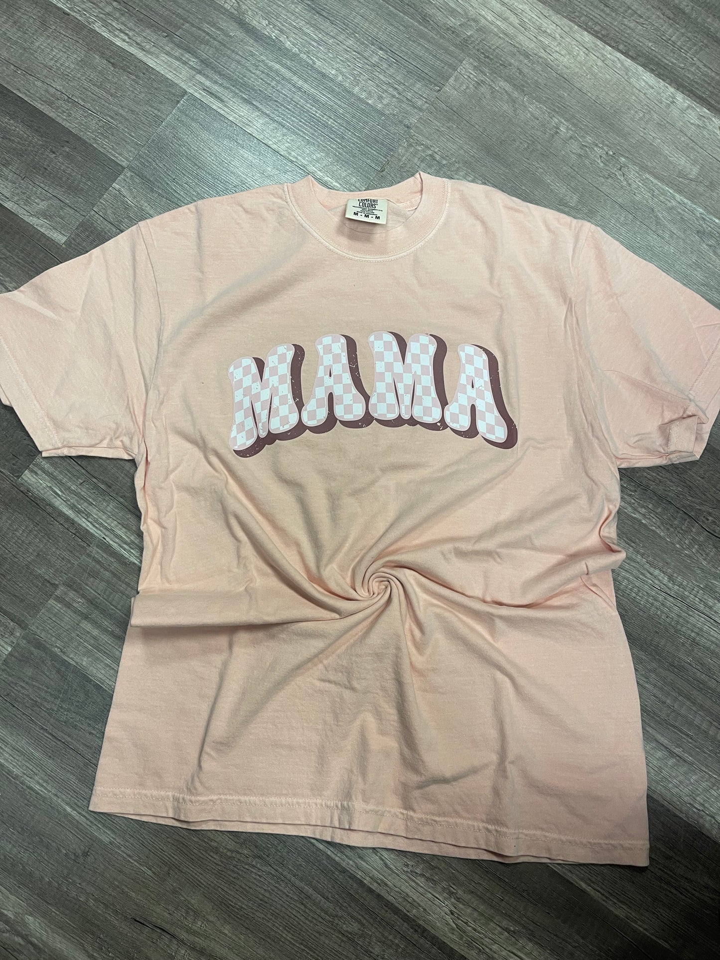 MAMA Checkered Bubble Tee