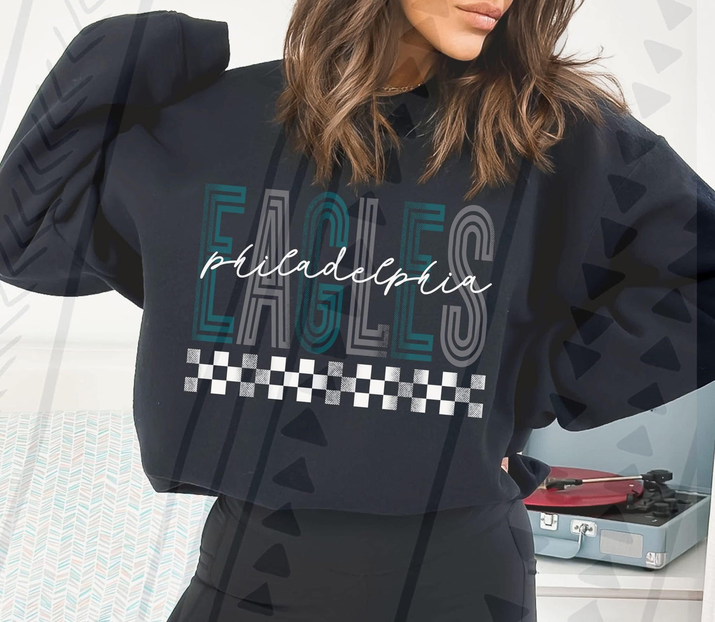 Philadelphia Eagles checkered design