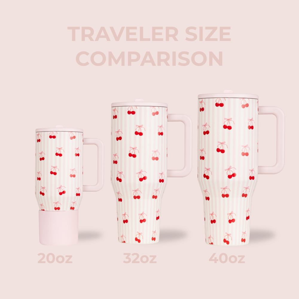 Sweet Cherry HydroJug 40 oz Traveler Tumbler