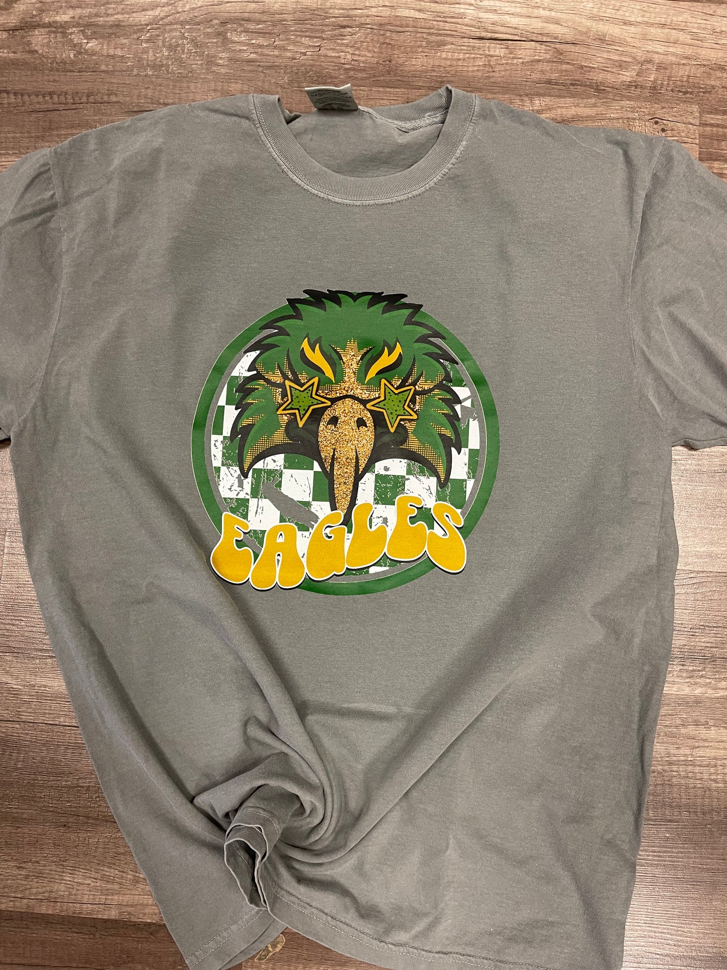 Eagles green/yellow Preppy Mascot cc tee