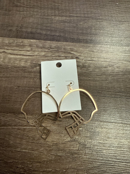 Gold Helmet Dangles
