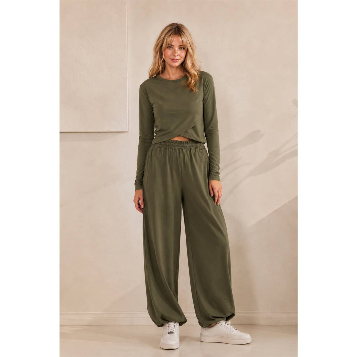 Cozy Twist Lounge Set Olive