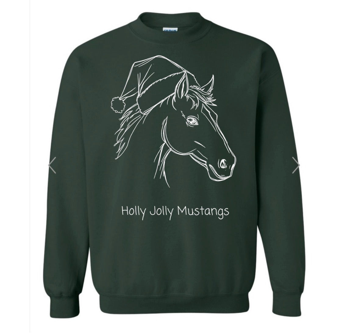 Holly Jolly Mustangs Green
