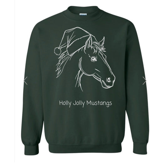 Holly Jolly Mustangs Green