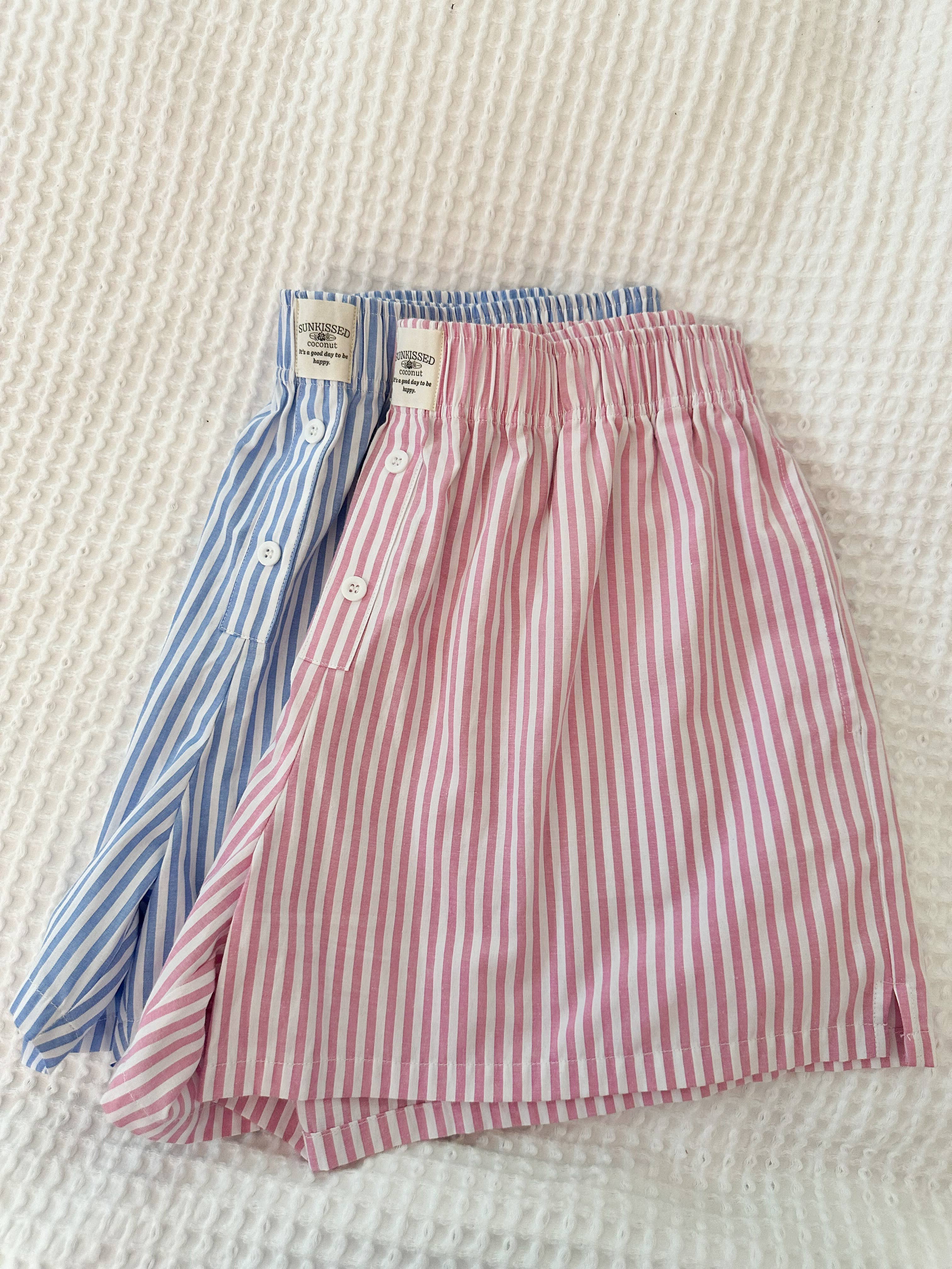 Everyday Boxer Shorts: Pink Stripes