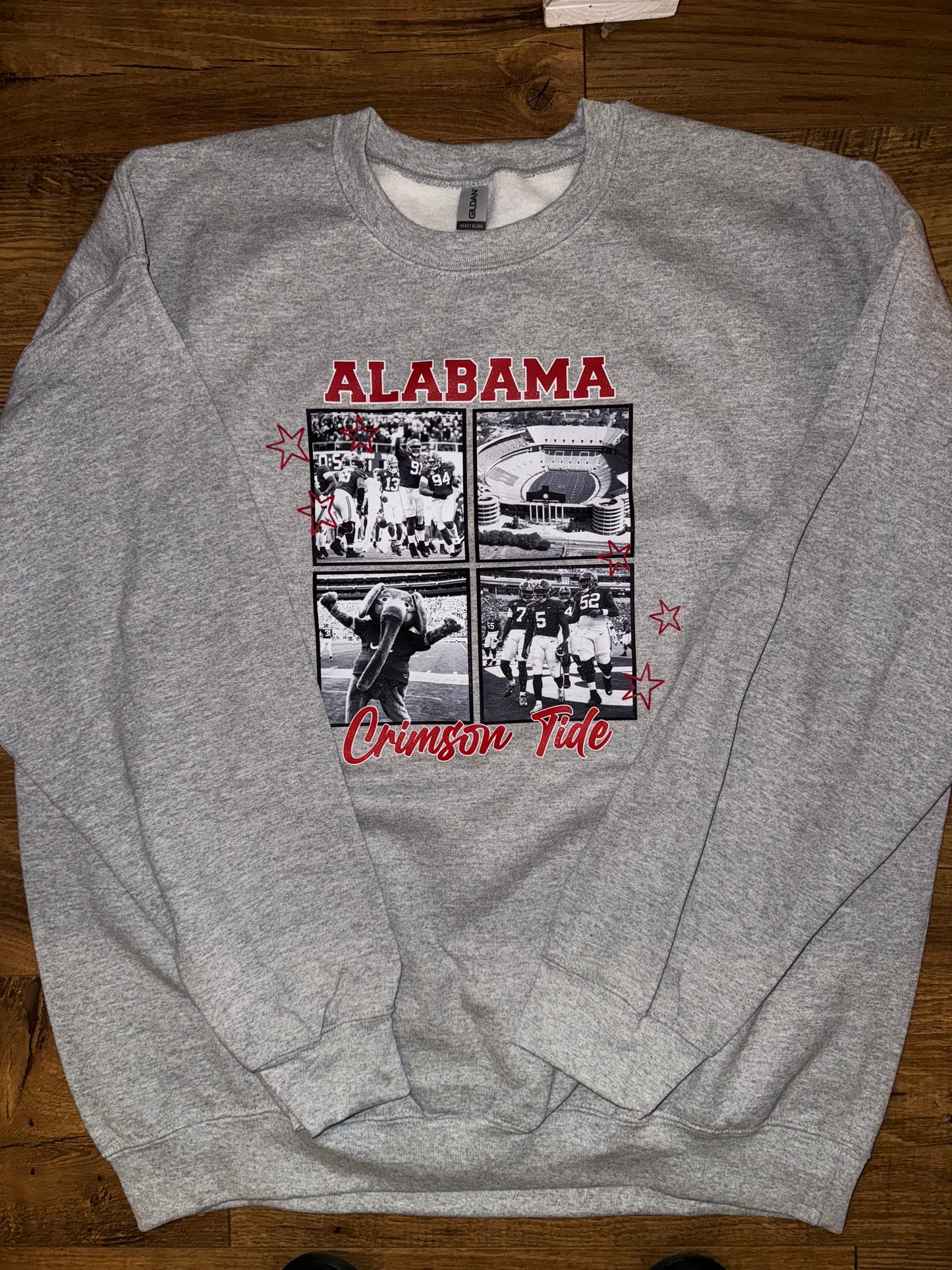 Alabama Black White Portraits Collage Sweatshirt