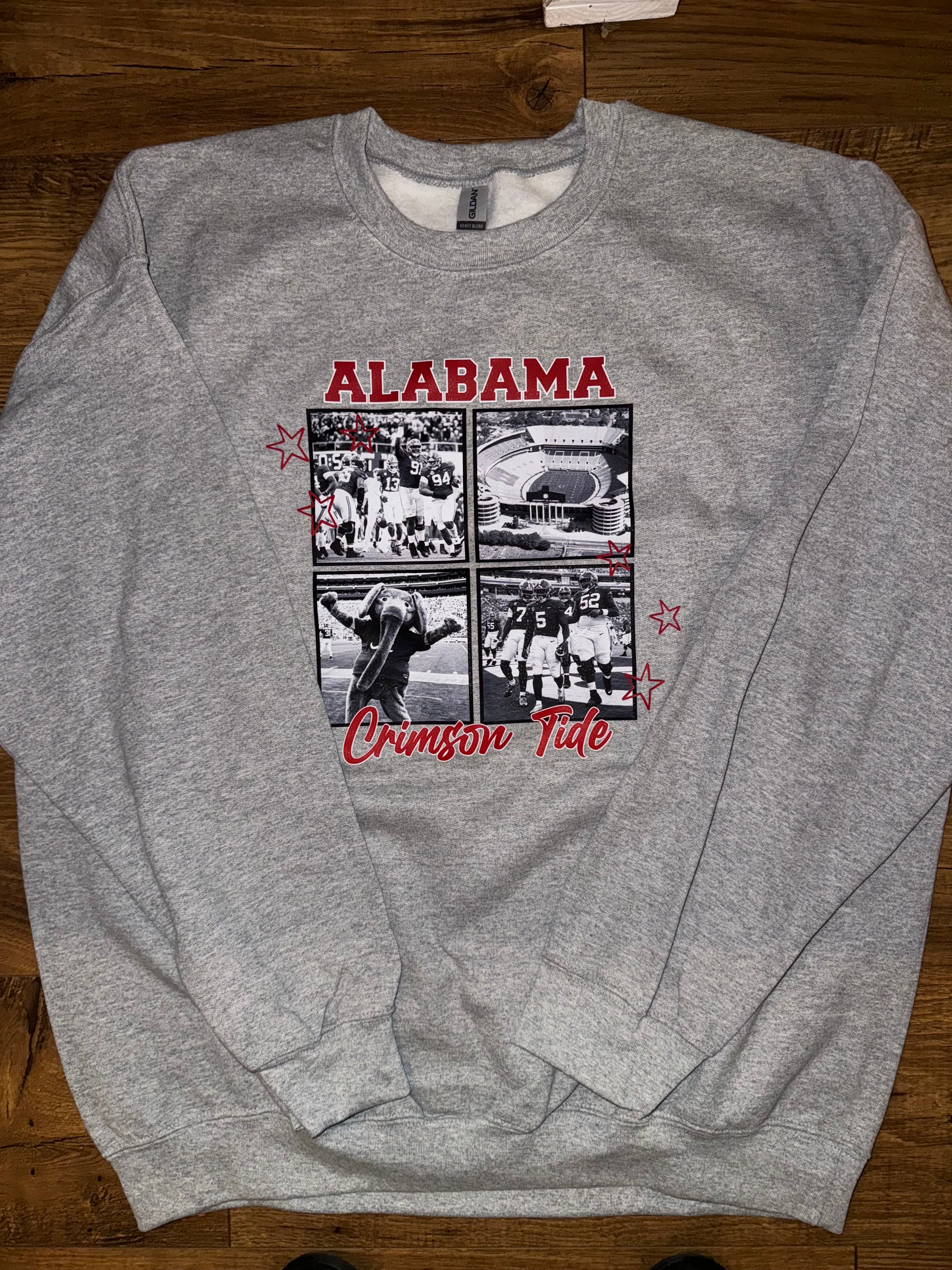 Alabama Black White Portraits Collage Sweatshirt