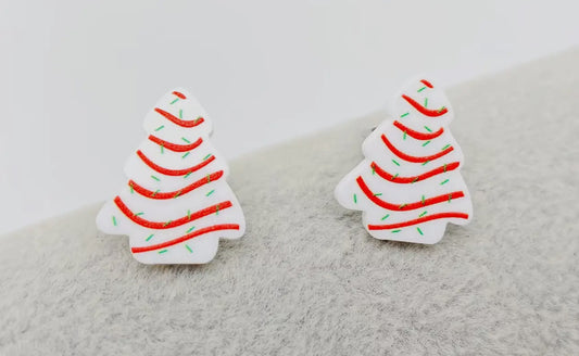 Acrylic Christmas Tree Studs