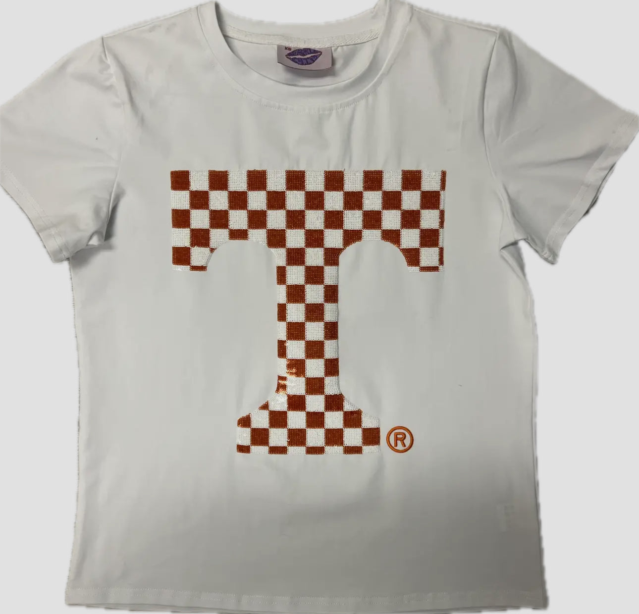 Tennessee Checkered Sequin T Top