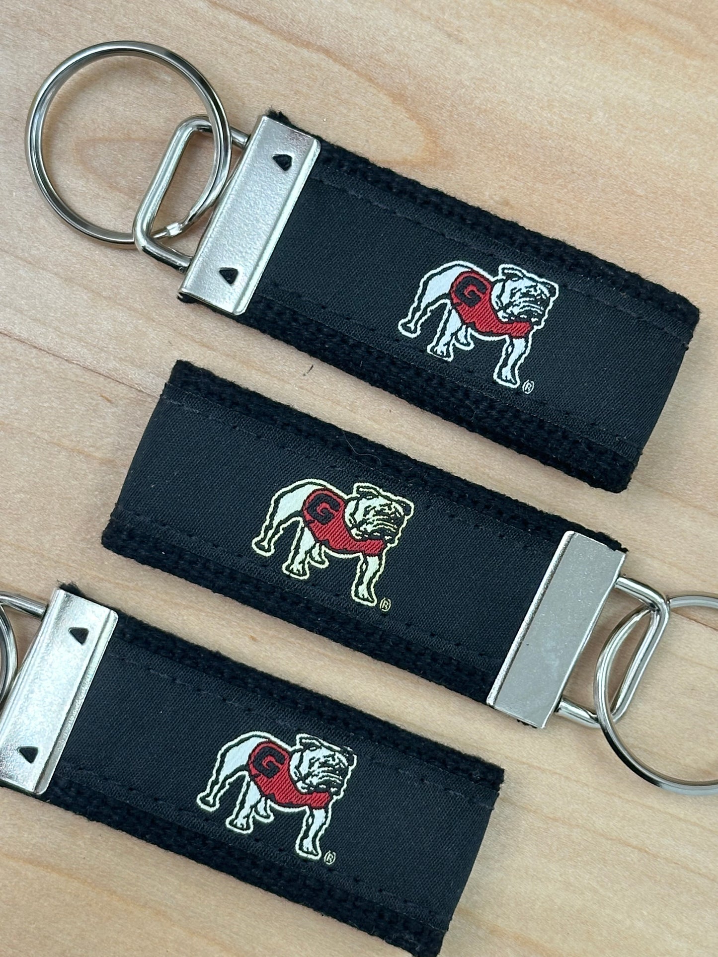 University Of Georgia Mascot Red/Black Key Fob