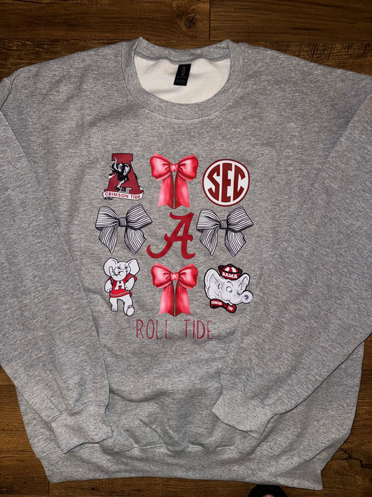 Alabama Bow Collage Sweatshirt