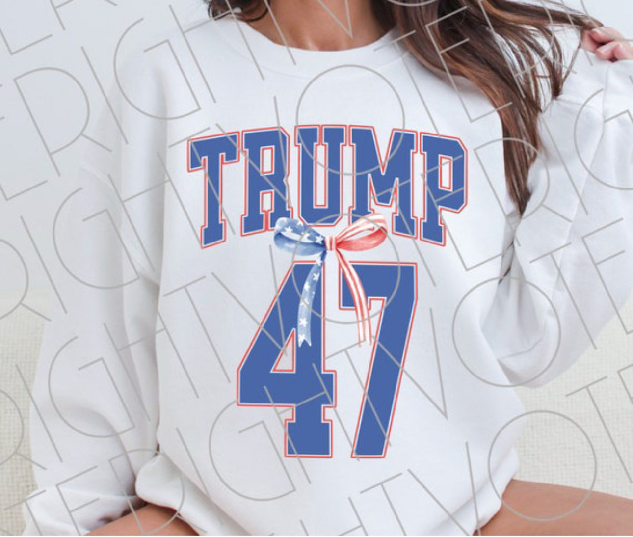 Trump 47 Bow Sweatshirt