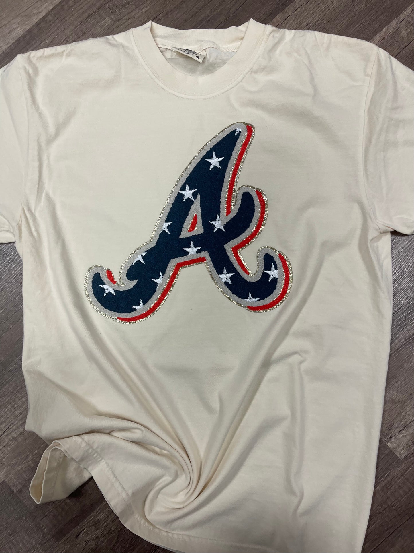 Atlanta Braves star chenille patch embroidered cc te