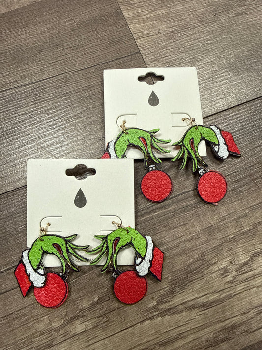 Grinch Drop Hand Dangles