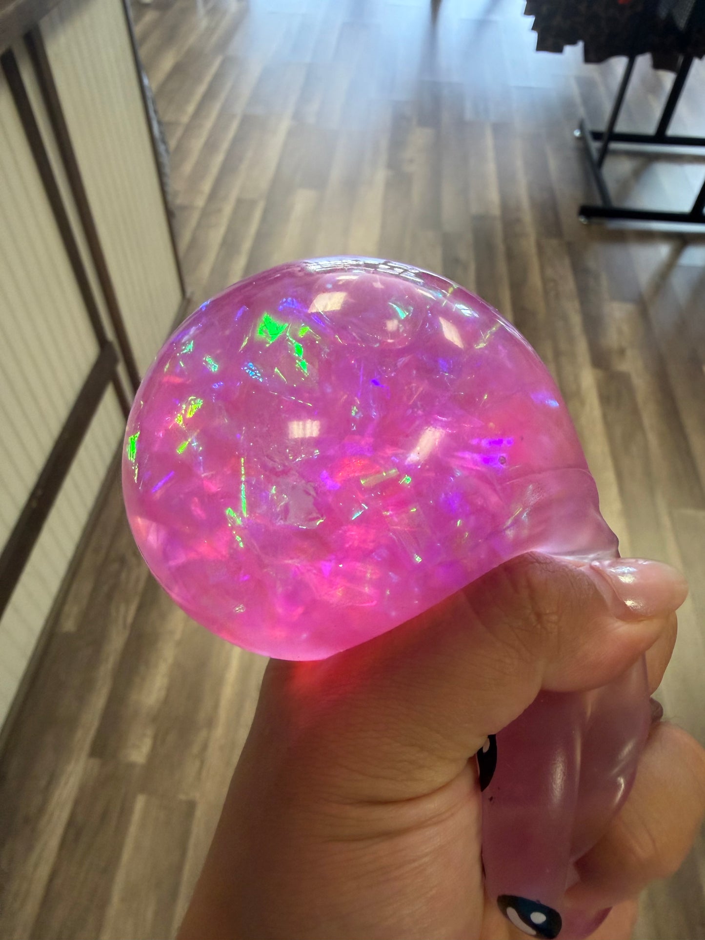 Holographic gel squishy dumpling