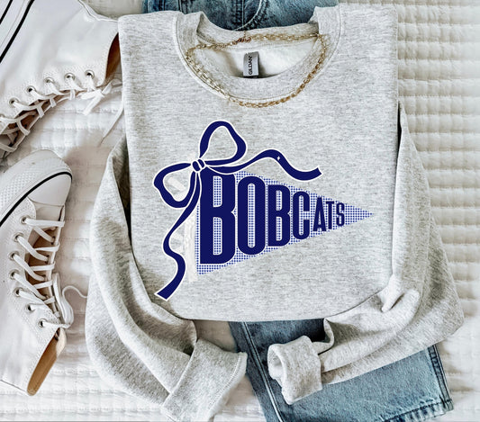Bobcats Pennant with Bow