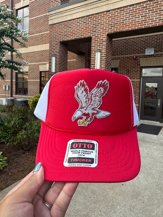 Mount Zion Eagles Trucker Foam Red Hat