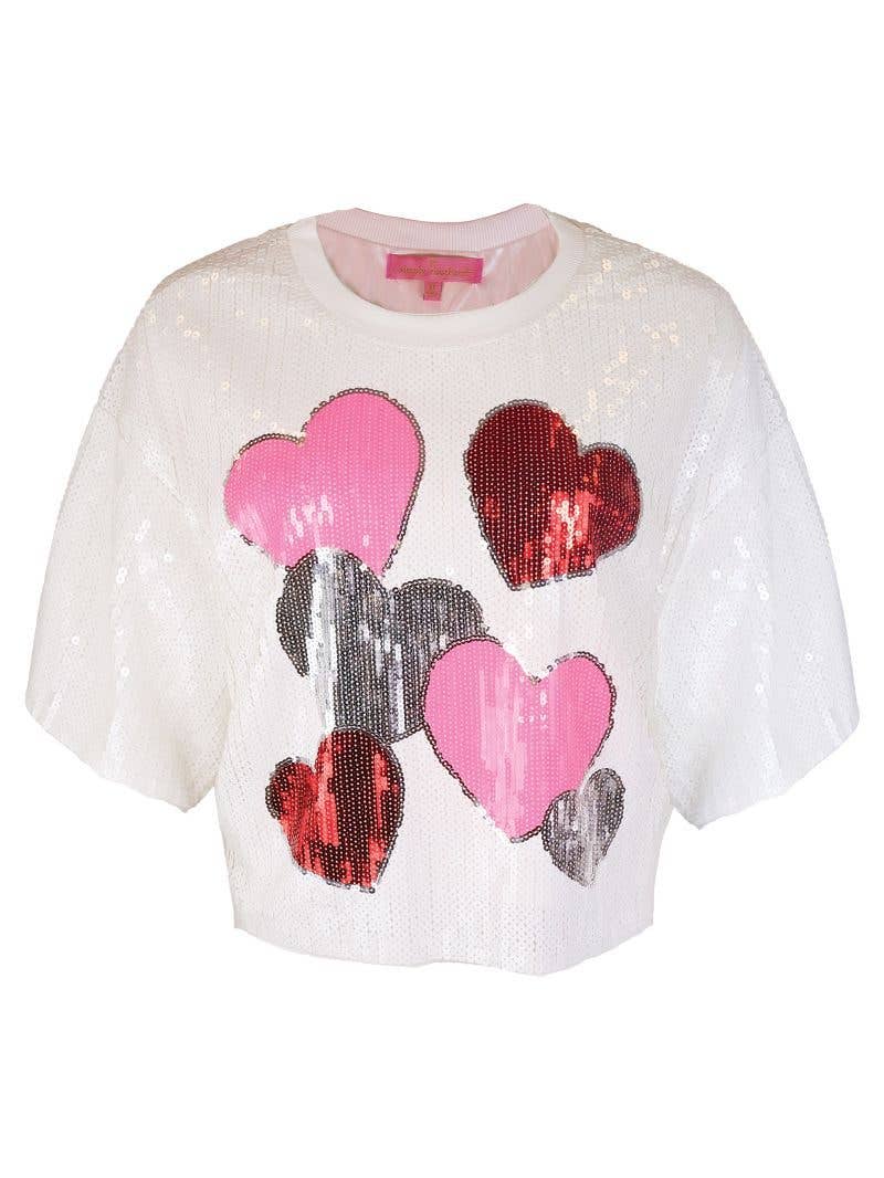 Heart Sequin Top