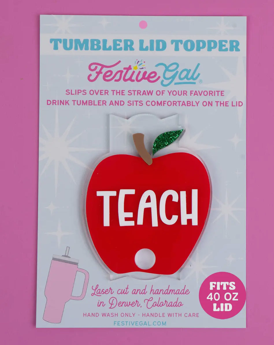 Teach Apple Stanley Topper 40oz