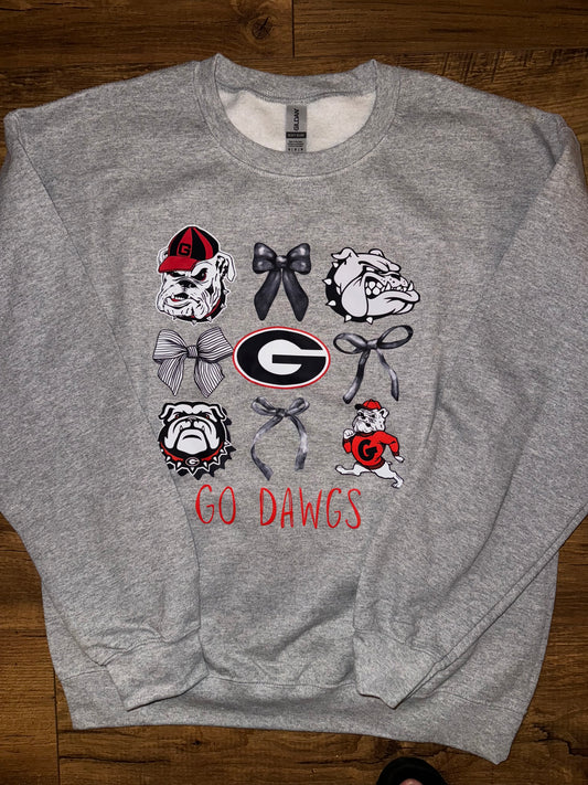 Georgia Bow Collage Sweatshirt