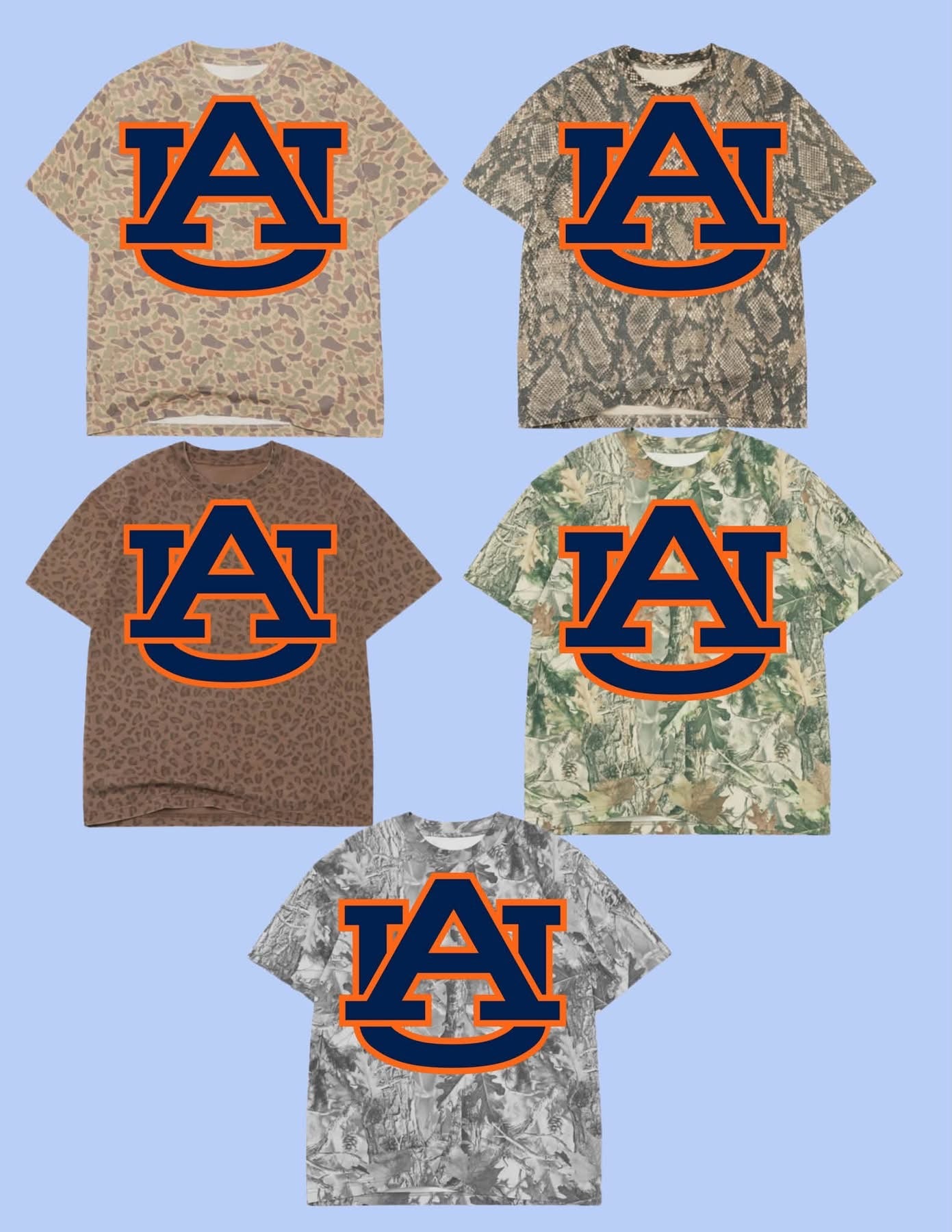 AUBURN Logo Printed Tee