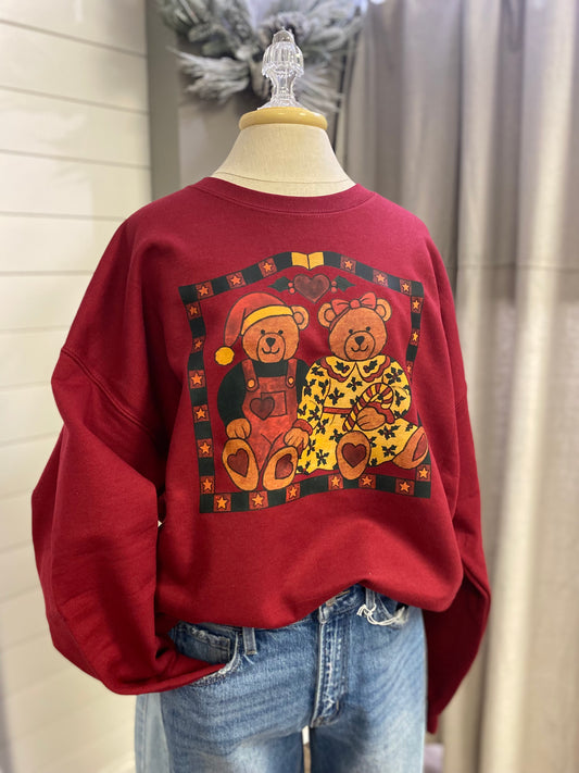 Christmas Bears Thrifty Vintage Short Sleeve/ Long Sleeve/ Sweatshirt