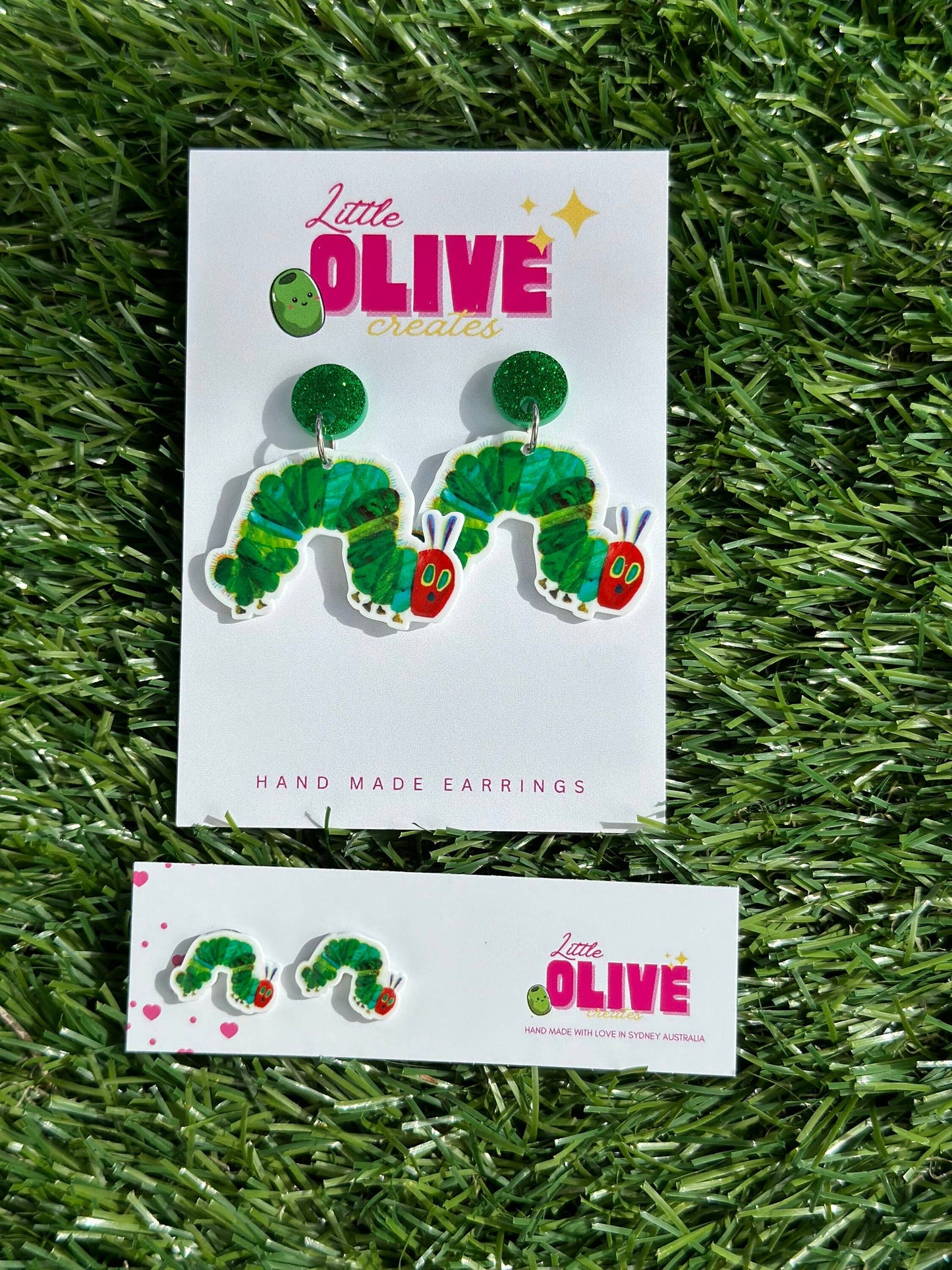 The Hungry Caterpillar Teacher Book Week Earrings: Dangle